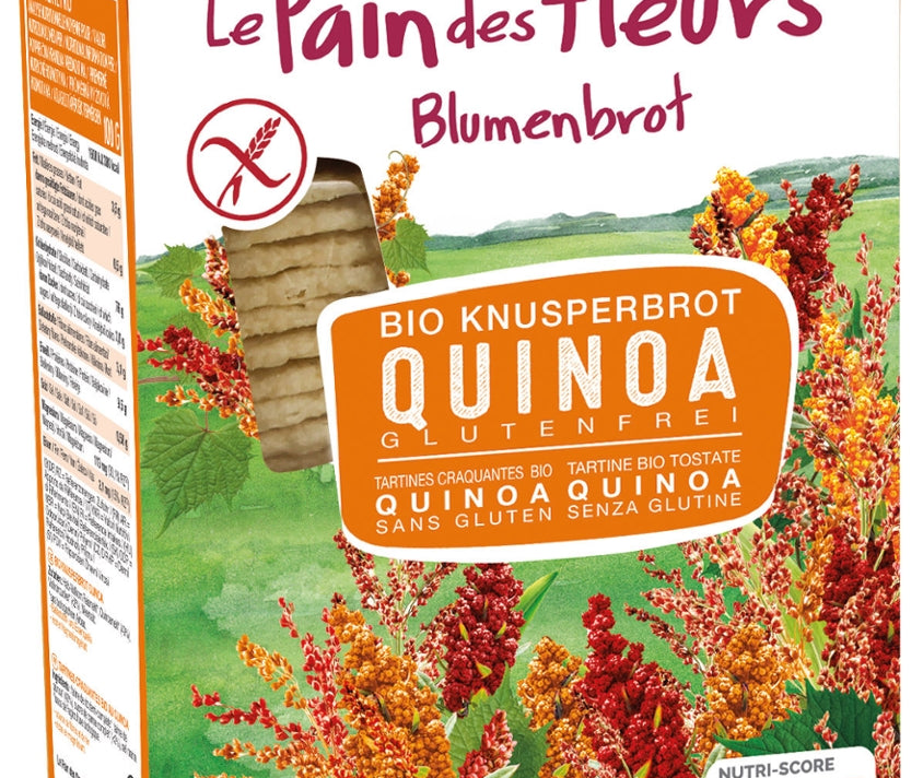 LE PAIN DES FLEURS- Blumenbrot-Quinoa-Glutenfrei-Vegan 