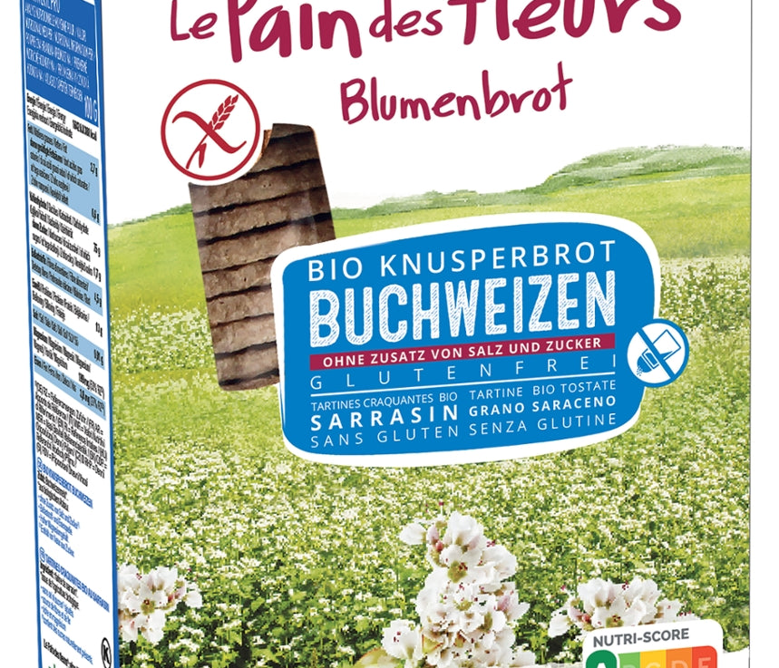 LE PAIN DES FLEURS-Blumenbrot Buchweizen-Glutenfrei-Vegan
