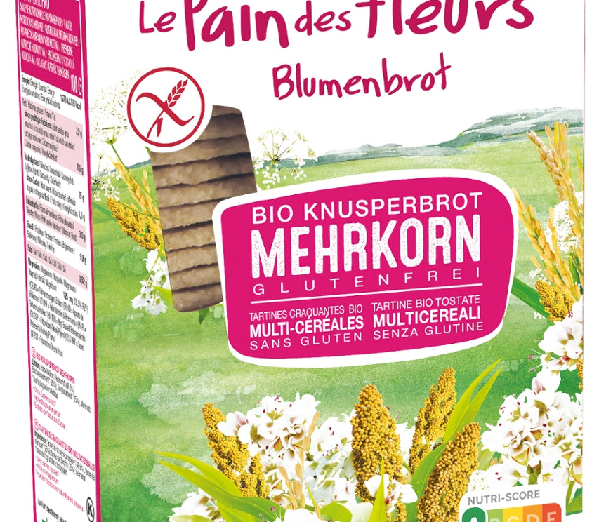 LE PAIN DES FLEURS-Blumenbrot Mehrkorn-Glutenfrei-Vegan