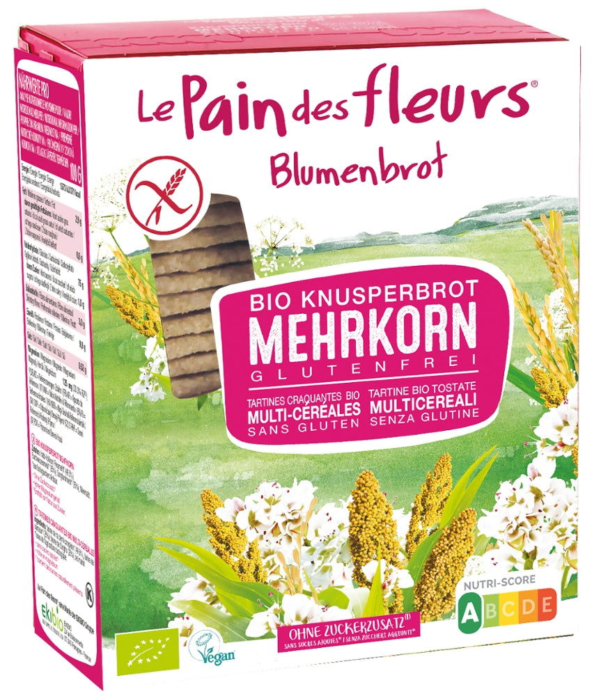 LE PAIN DES FLEURS-Blumenbrot Mehrkorn-Glutenfrei-Vegan