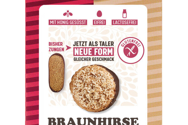 WERZ-Braunhirse-Taler-mit Schokolade-Glutenfrei-Eifrei-mit Honig gesüsst