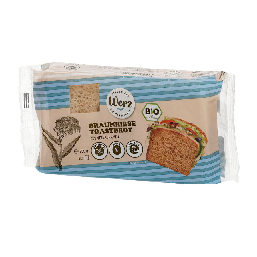 WERZ-Braunhirse Toastbrot-Glutenfrei-Vegan-Saurteig