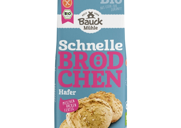 BAUCKMÜHLE-Schnelle Brödchen Hafer-500g