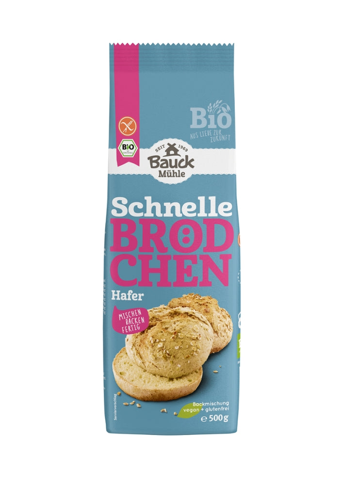 BAUCKMÜHLE-Schnelle Brödchen Hafer-500g