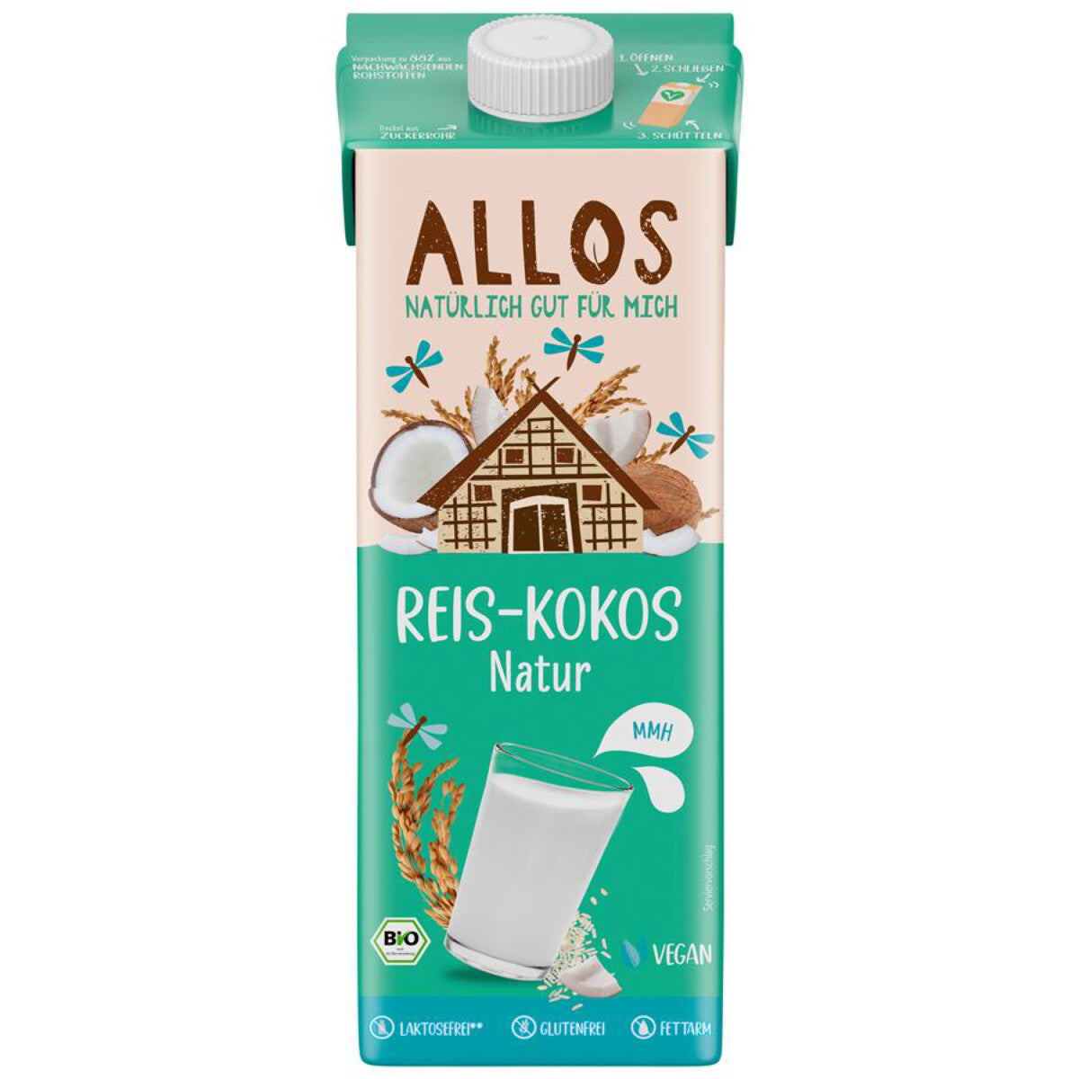 ALLOS Reis-Kokos Drink naturell - 1 l