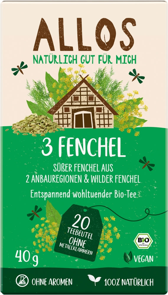 YOGITEA-Allos-3 Fenchel-20 Beutel-40g-Vegan