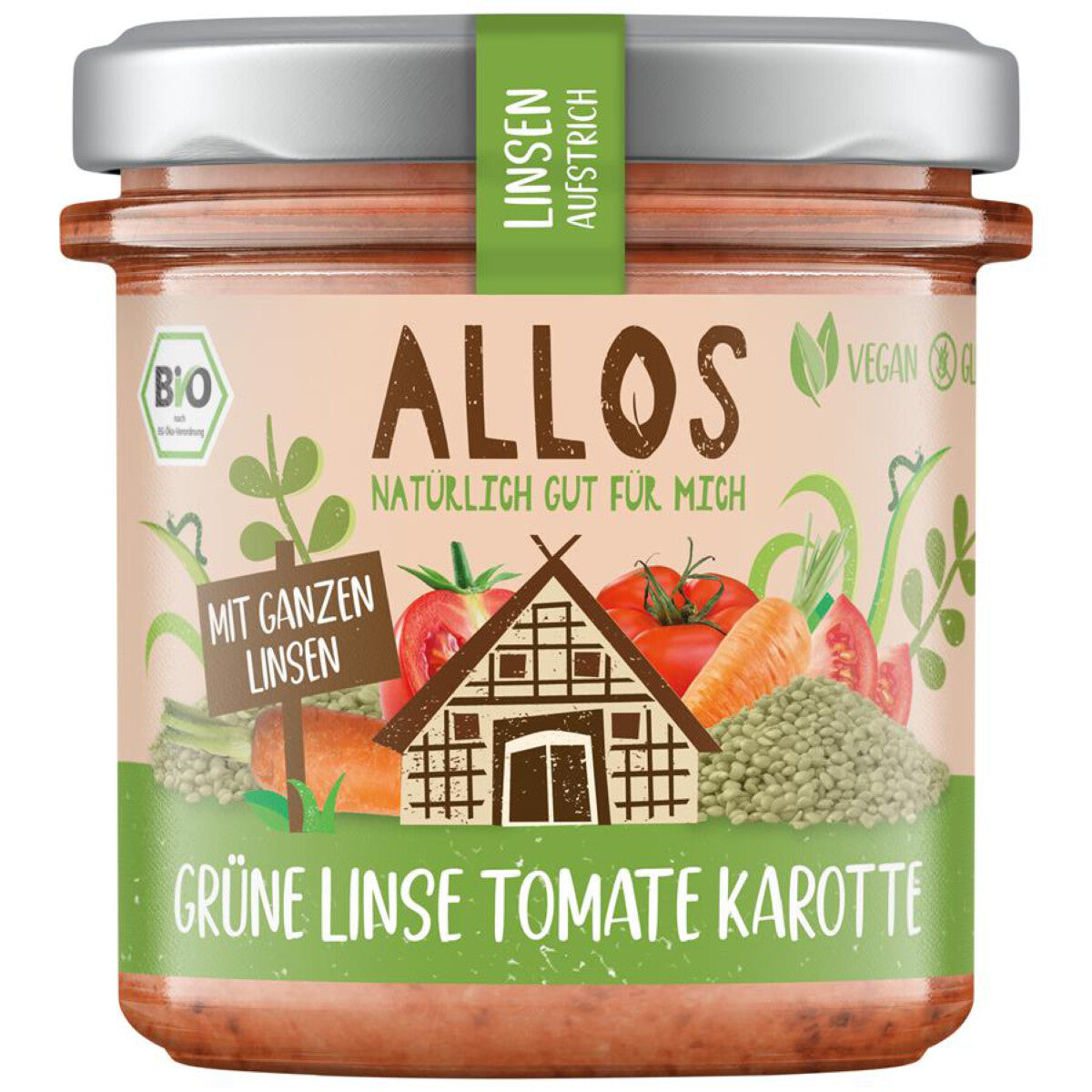 ALLOS  Grüne Linse Tomate Karotte - 140 g