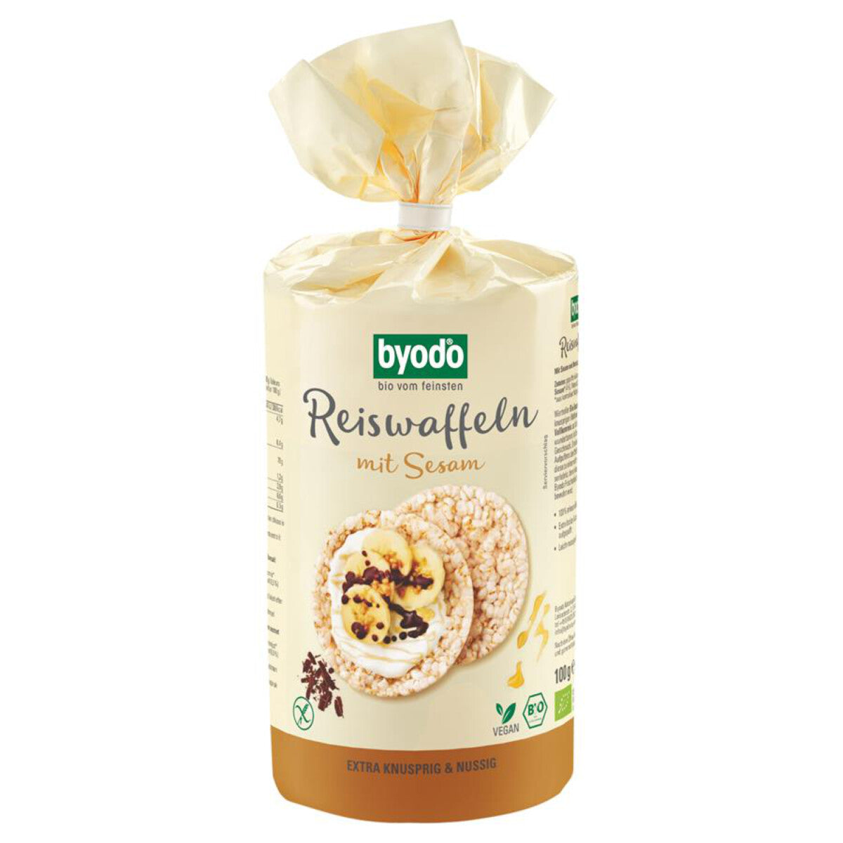 BYODO Reiswaffeln mit Sesam - 100 g