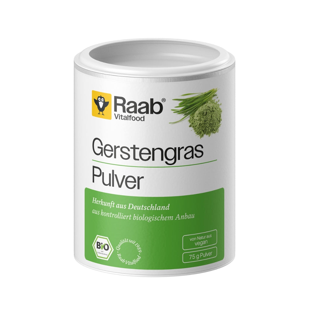 RAAB-Gerstengras Pulver-75g-Vegan