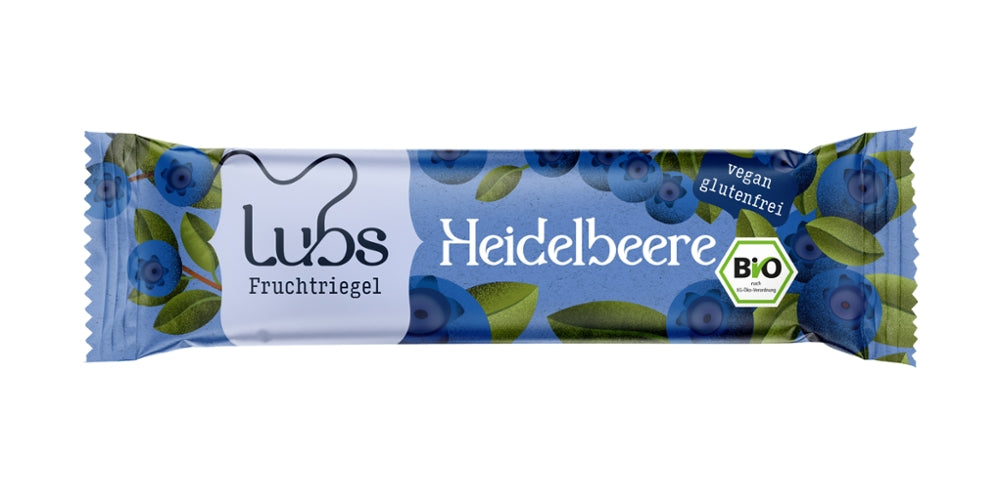 LUBS-Heidelbeer Fruchtriegel- Vegan-30g