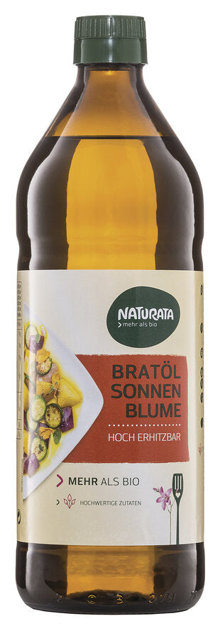 NATURATA- Bratöl Sonnenblume, hoch erhitzbar, 0,75 l