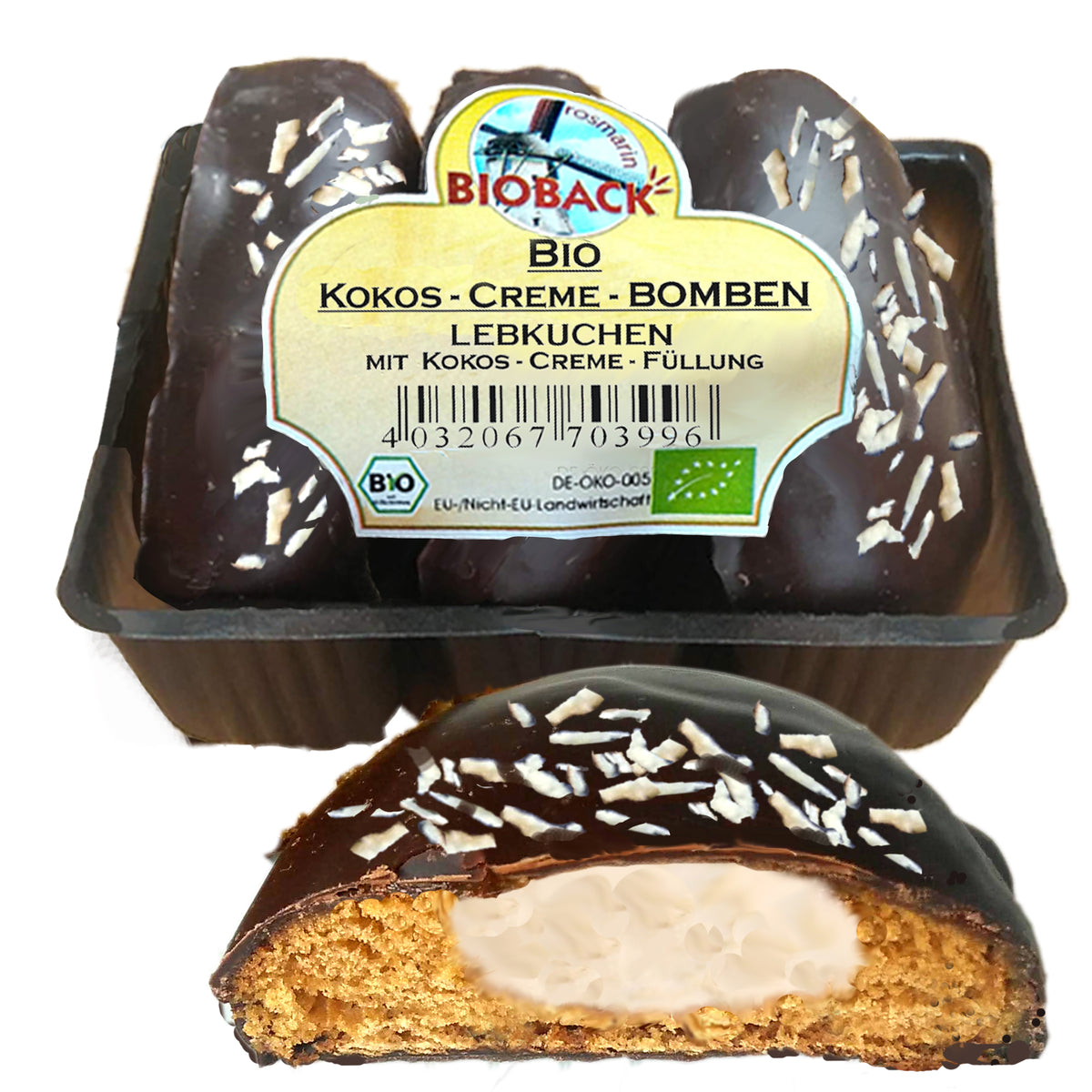 ROSMARIN BIOBACK Kokos Creme Bomben - 100 g 