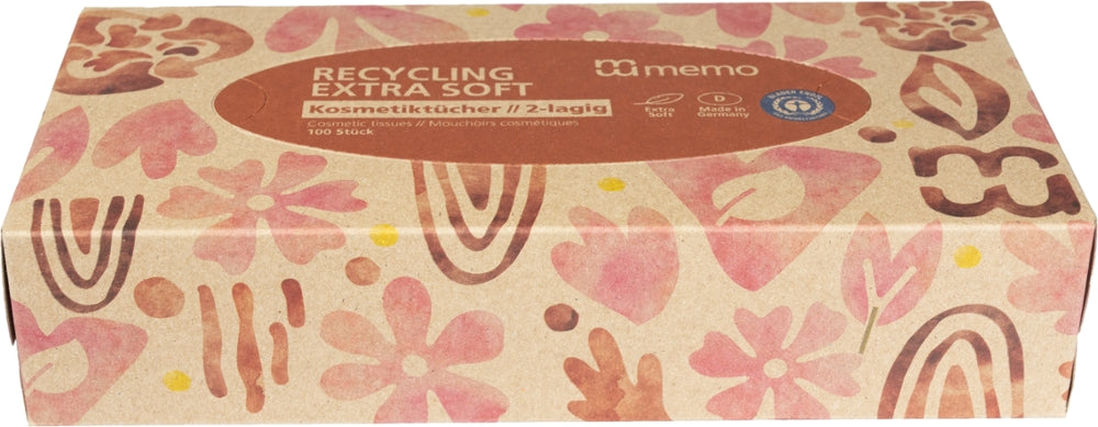 MEMO-Recycling-Kosmetiktücher-2 lagig-extra soft