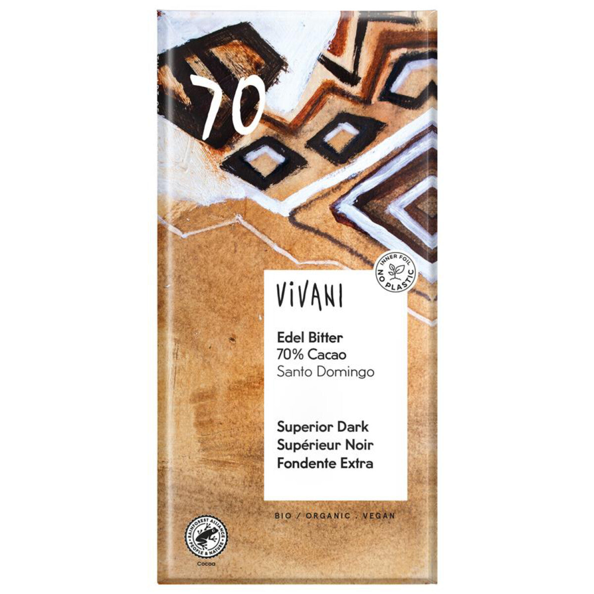 VIVANI Edel Bitter 70% Santo Domingo - 80 g