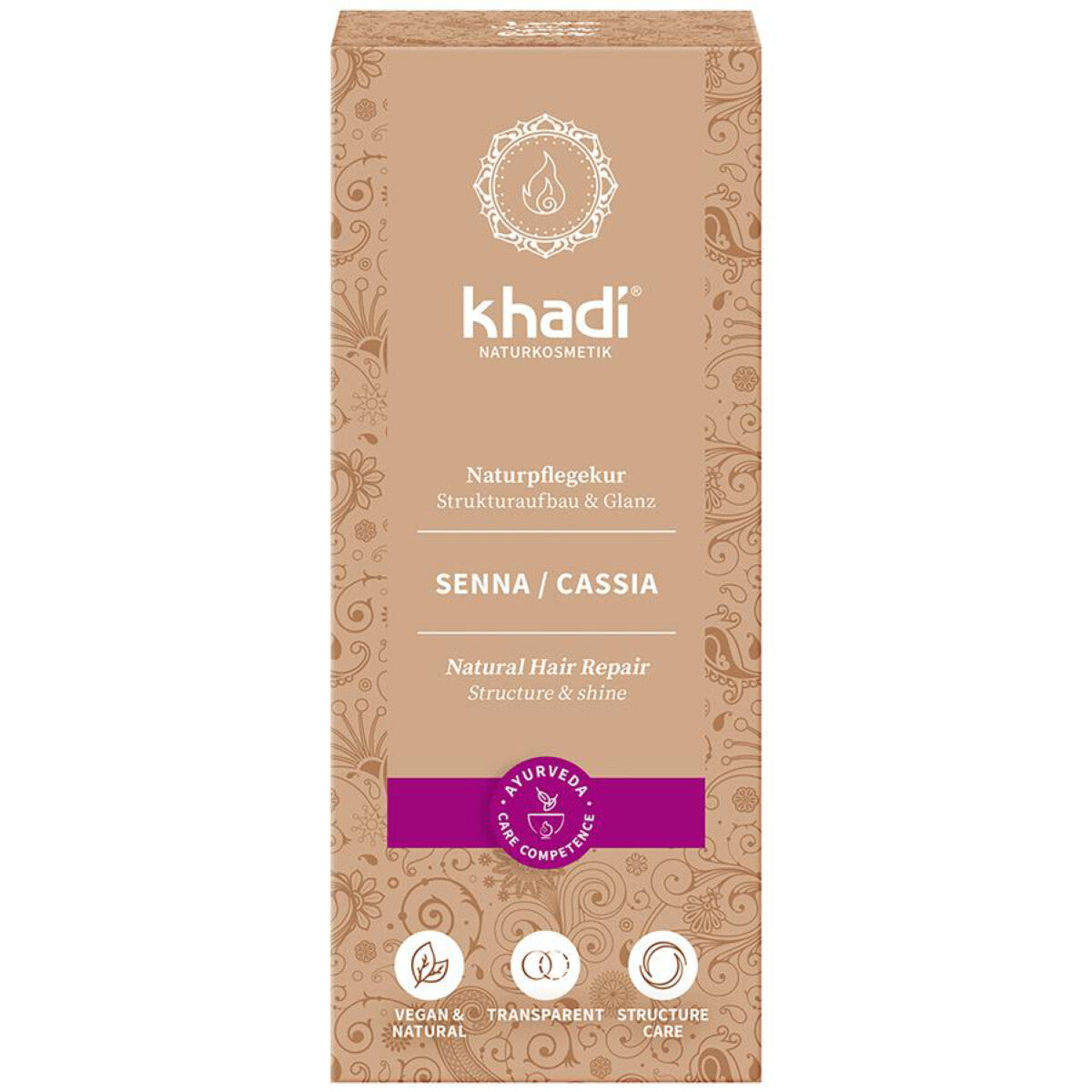 KHADI- Senna / Cassia-Naturpflegekur-Vegan-Natural Hair Repair