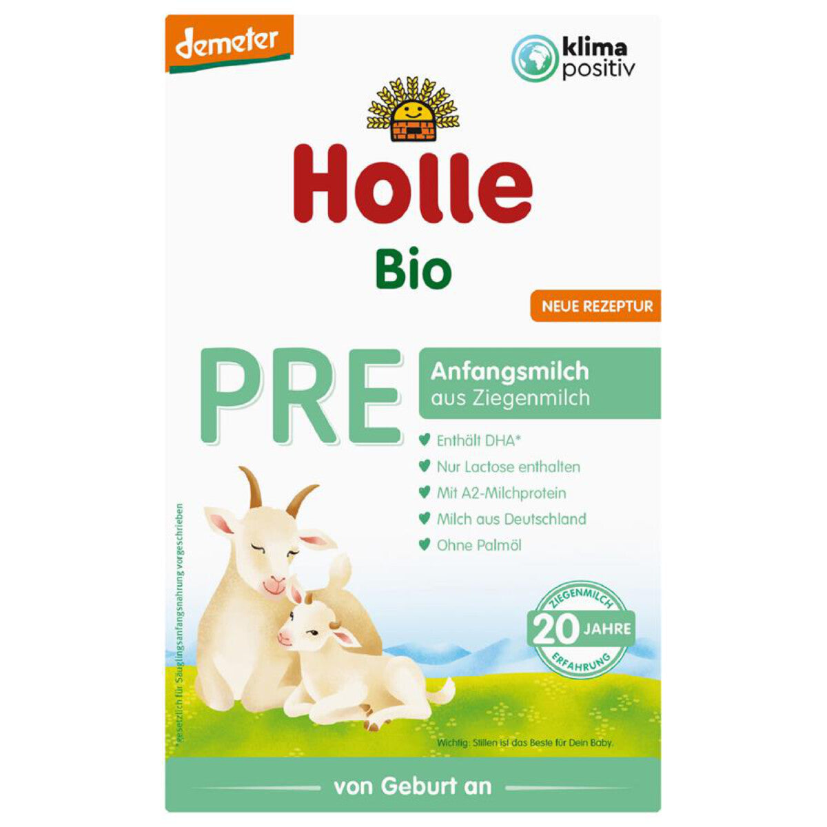 HOLLE Pre - Anfangsmilch aus Ziegenmilch - 400 g