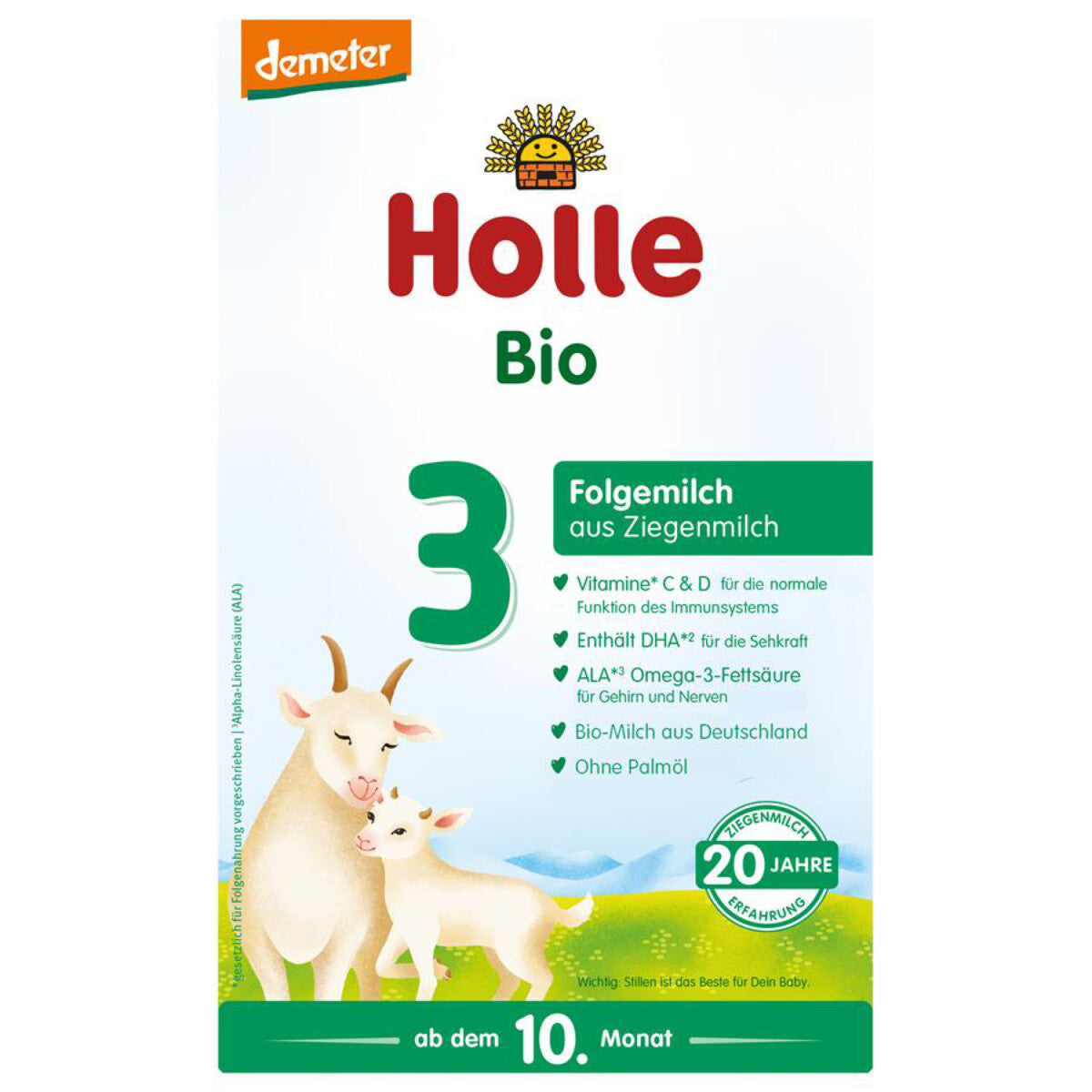 HOLLE Folgemilch 3 aus Ziegenmilch - 400 g