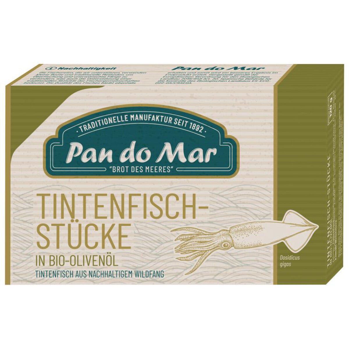 PAN DO MAR Tintenfischstücke in Olivenöl - 120 g