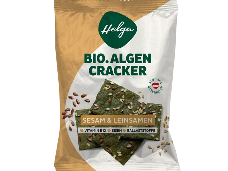 HELGA- Bio Algen Cräcker Sesam & Leinsamen-45g