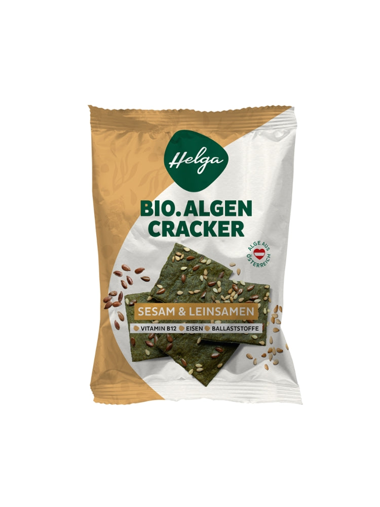 HELGA- Bio Algen Cräcker Sesam & Leinsamen-45g