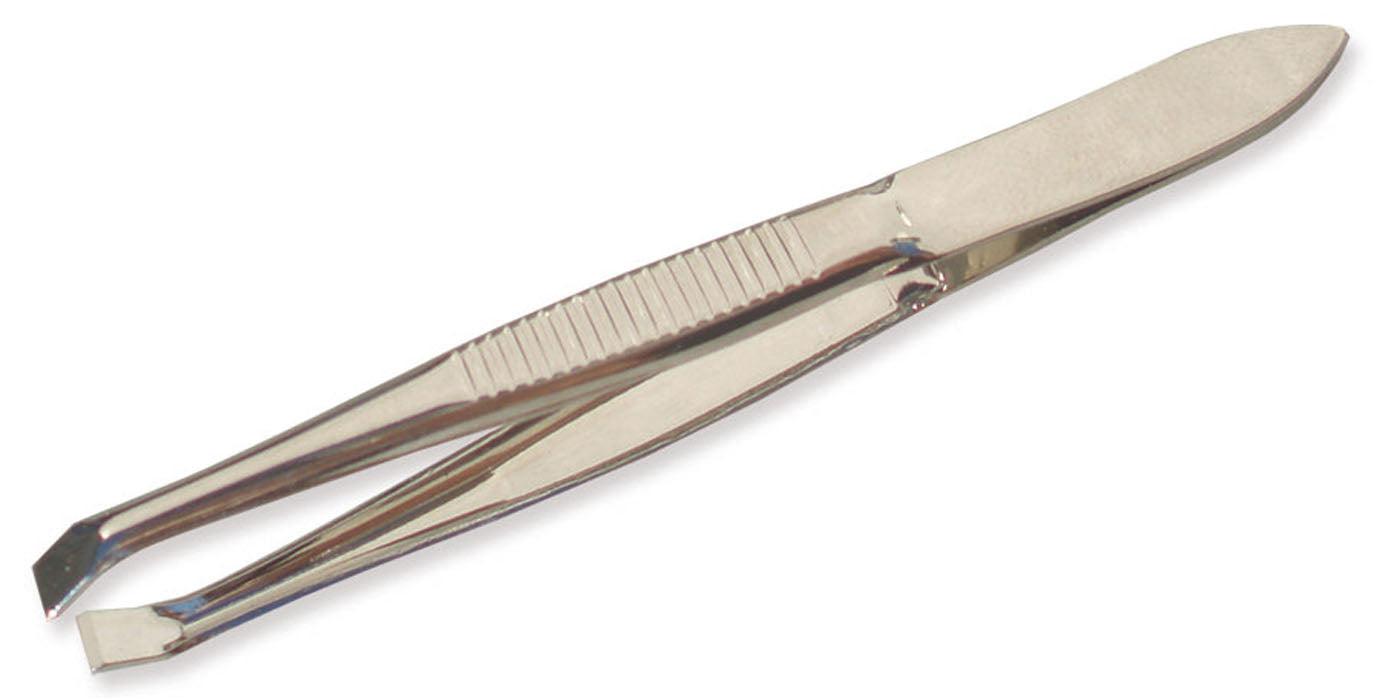 CANAL Haarpinzette gerade gekröpft – 80 mm