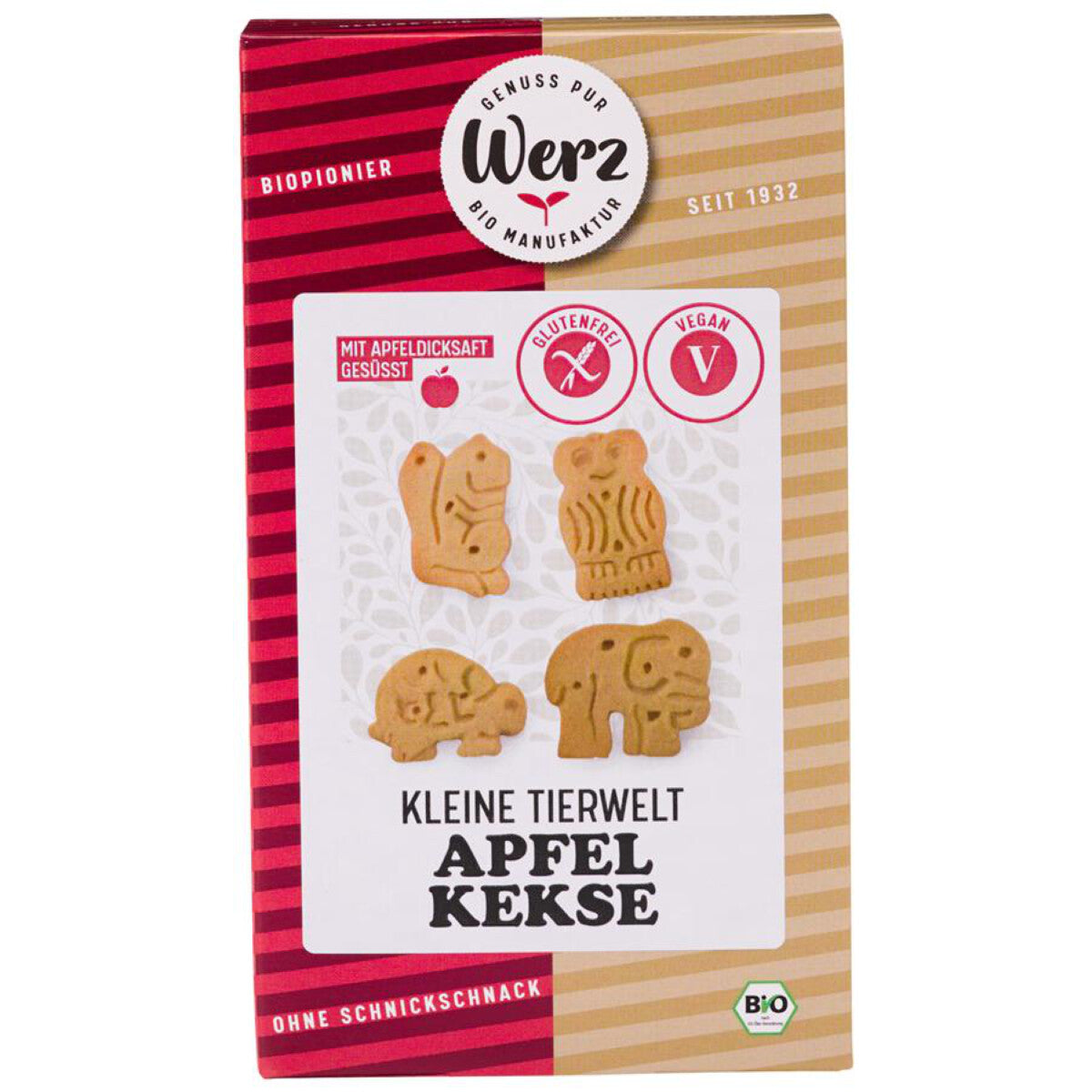 WERZ Kleine Tierwelt Apfelkekse - 150 g