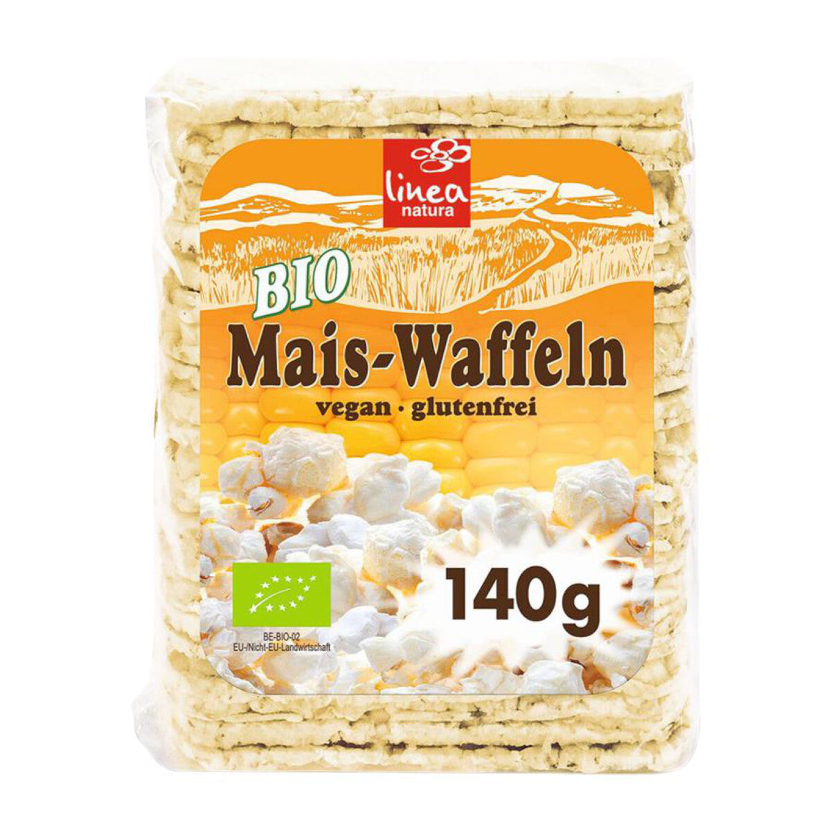 LINEA NATURA Mais-Waffeln dünn, rechteckig - 140 g