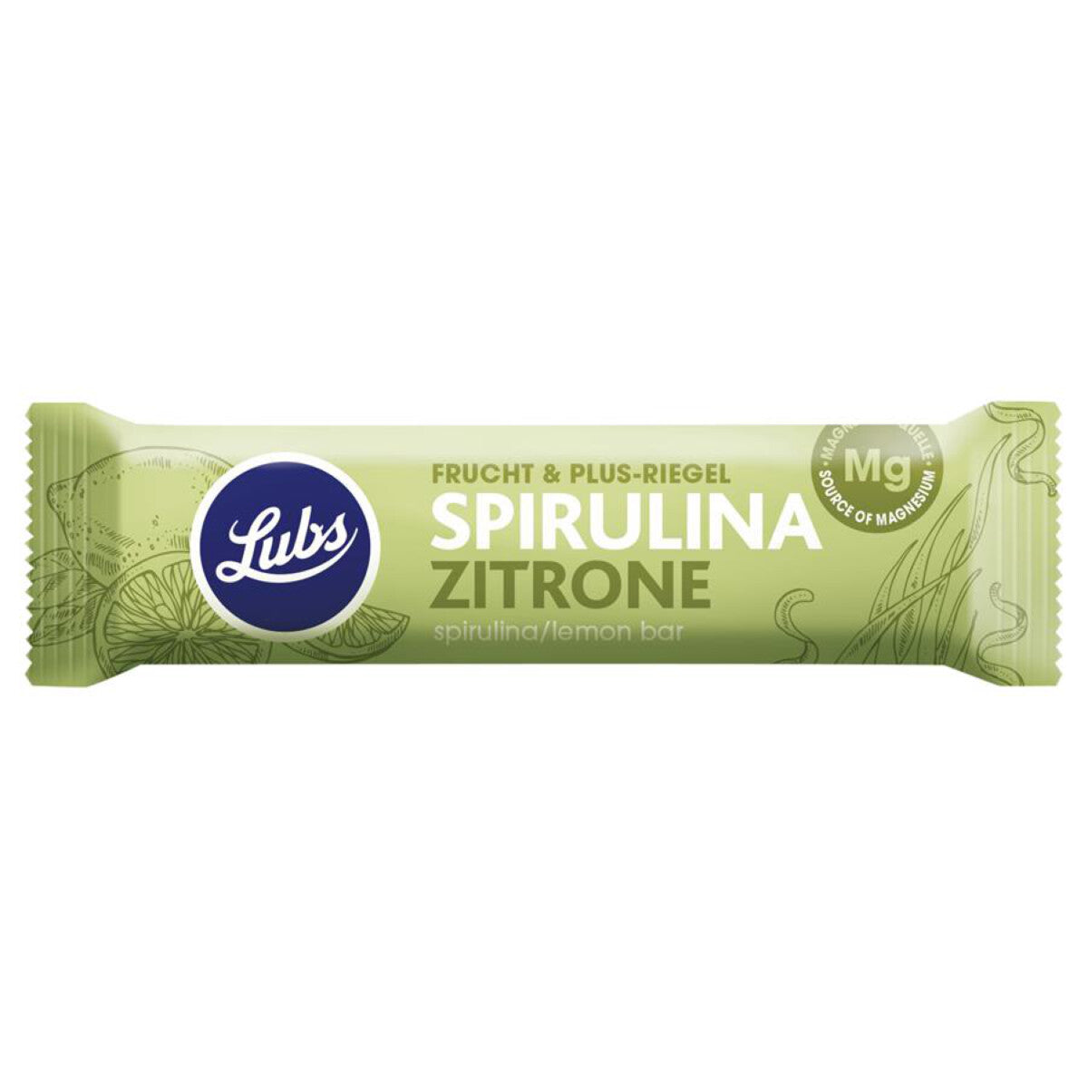 LUBS Spirulina Zitrone Riegel - 40 g