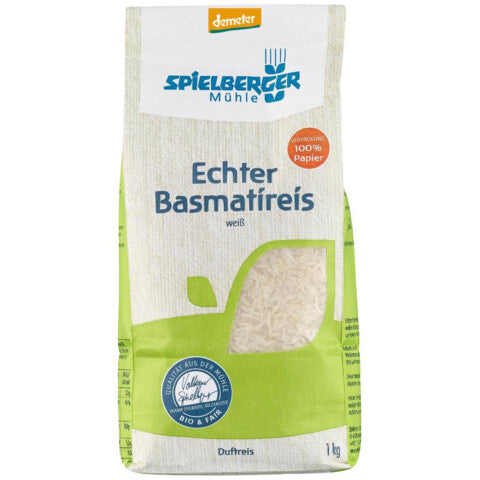 SPIELBERGER MÜHLE Echter Basmatireis, weiß - 1 kg