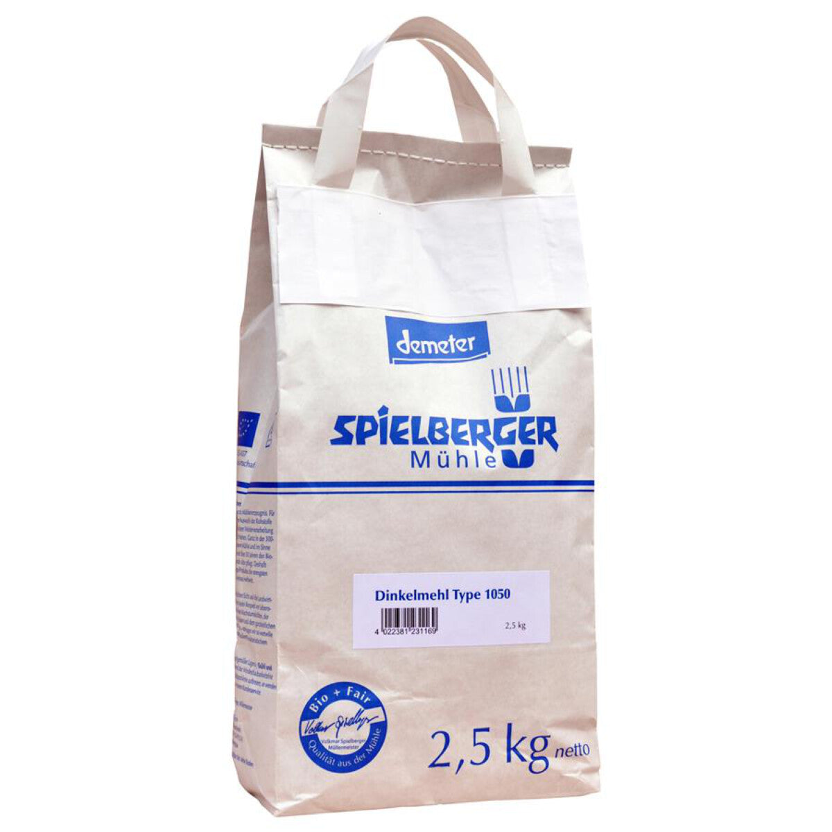 SPIELBERGER MÜHLE Dinkelmehl glatt Type 1050 - 2,5 kg