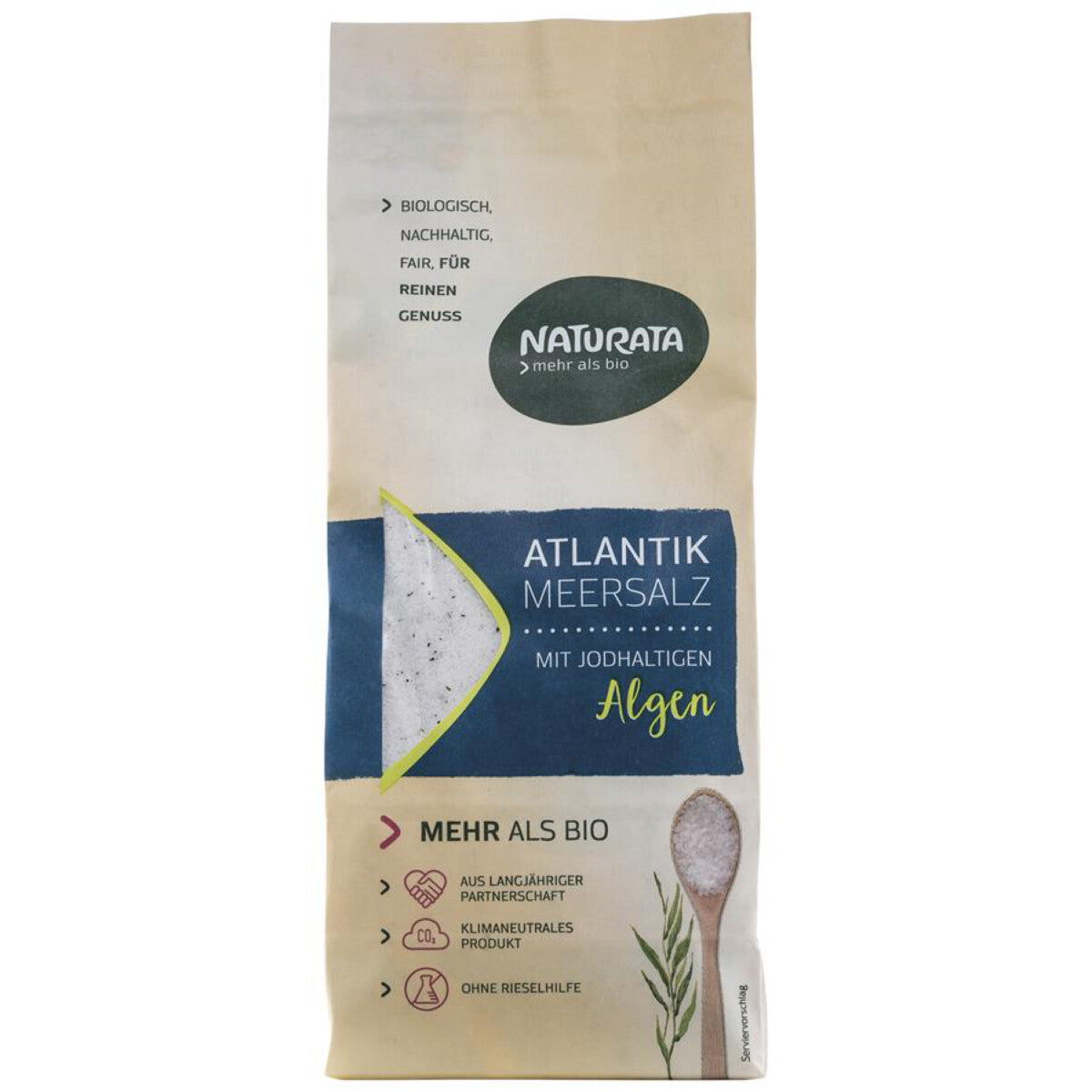 NATURATA Meersalz mit jodhaltigen Algen - 500 g