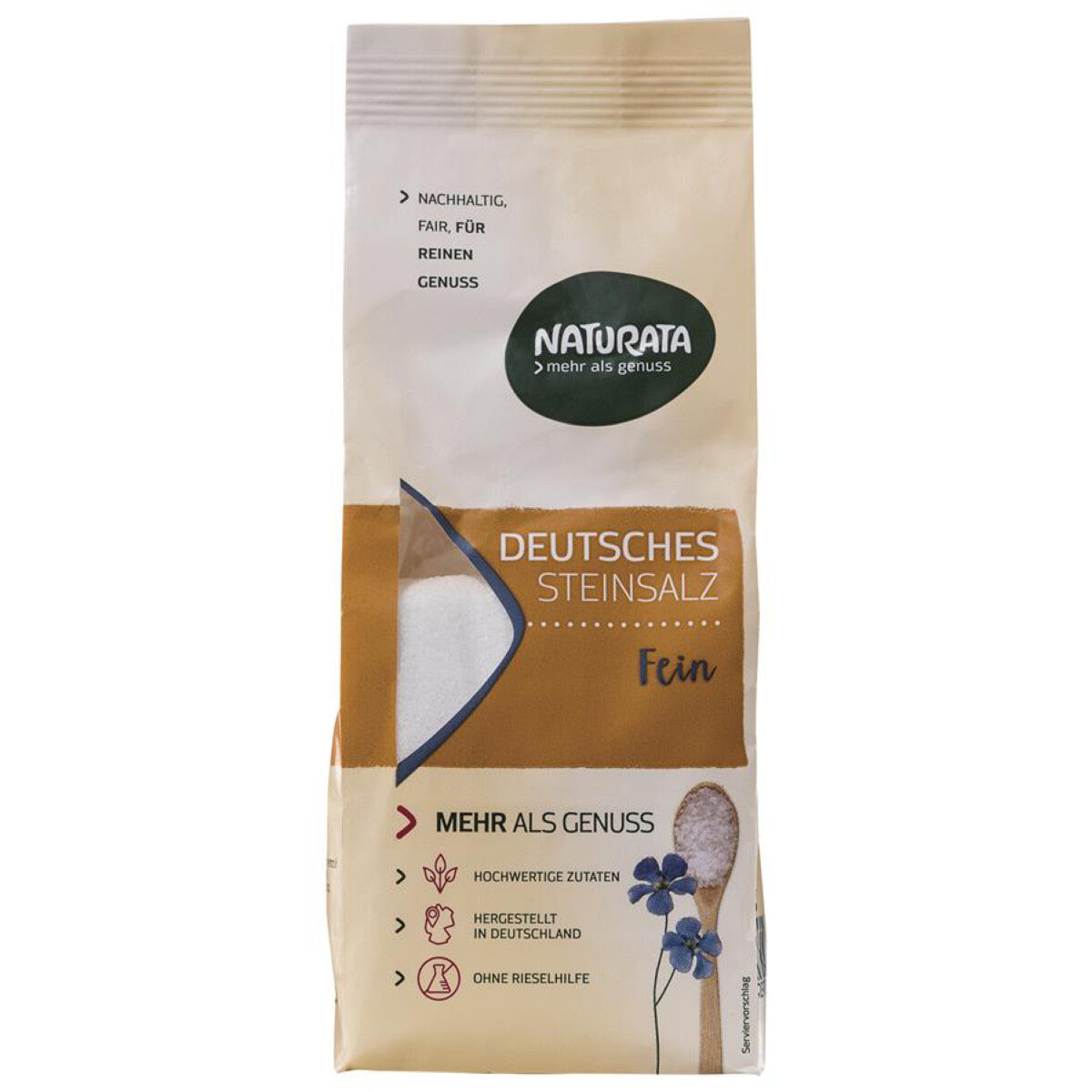 NATURATA Deutsches Steinsalz fein - 500 g
