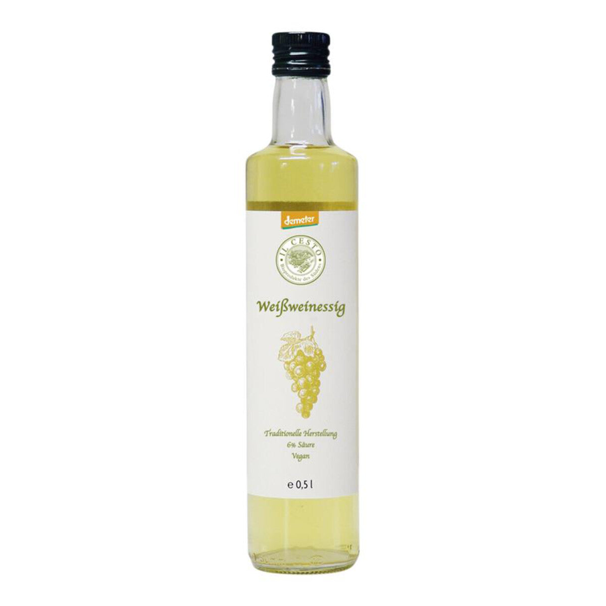 IL CESTO Weißweinessig demeter - 0,5 l