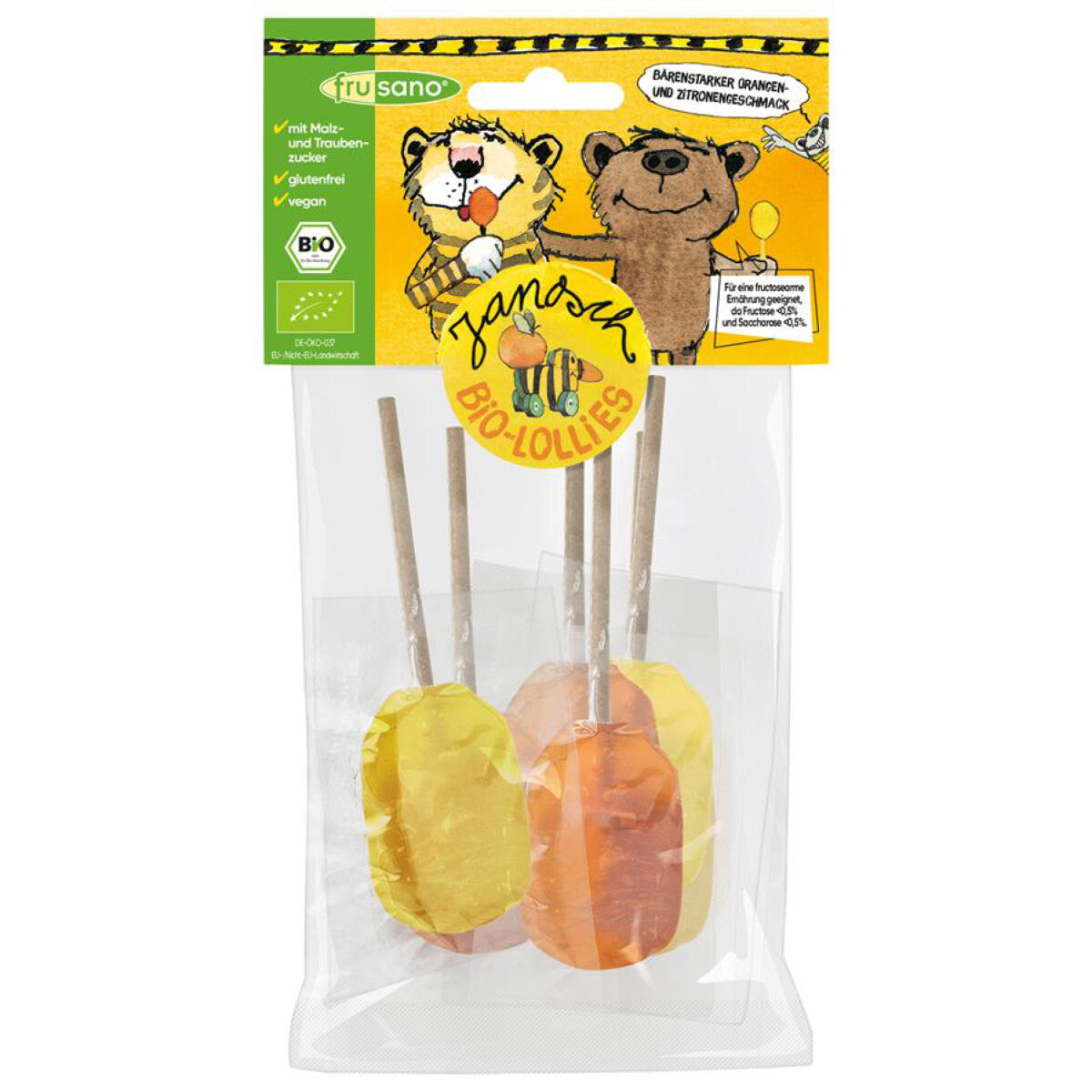 FRUSANO Janosch Orangen Zitronen Lolli - 60 g