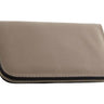 CANAL Unbestücktes Reißverschluss-Etui aus Nappaleder - beige