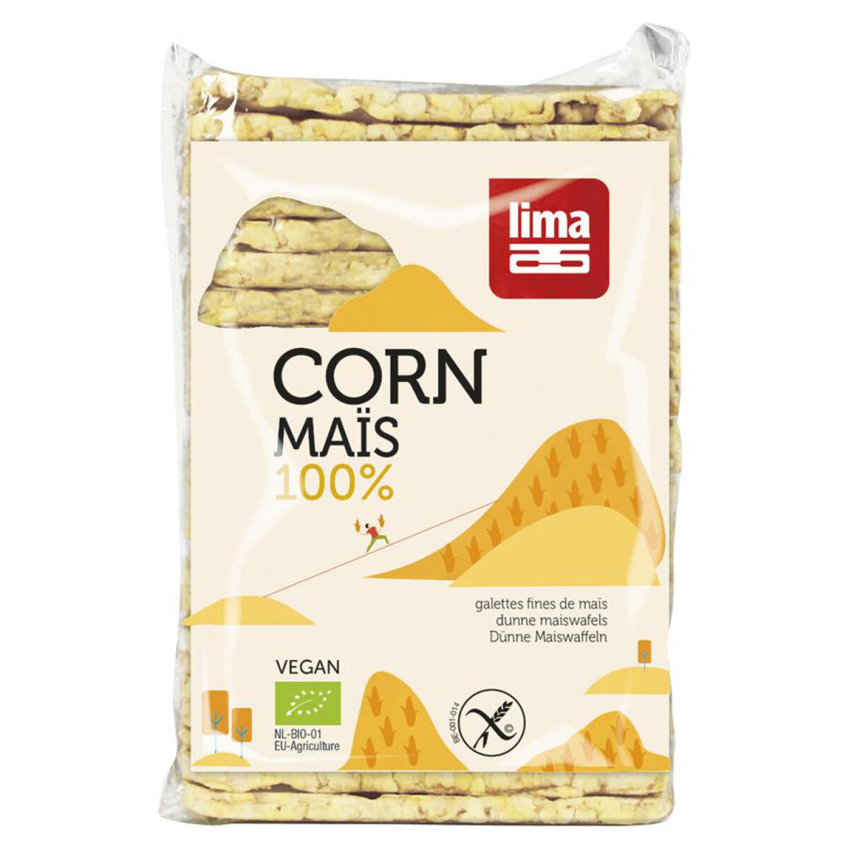 LIMA Maiswaffeln dünn rechteckig - 140 g