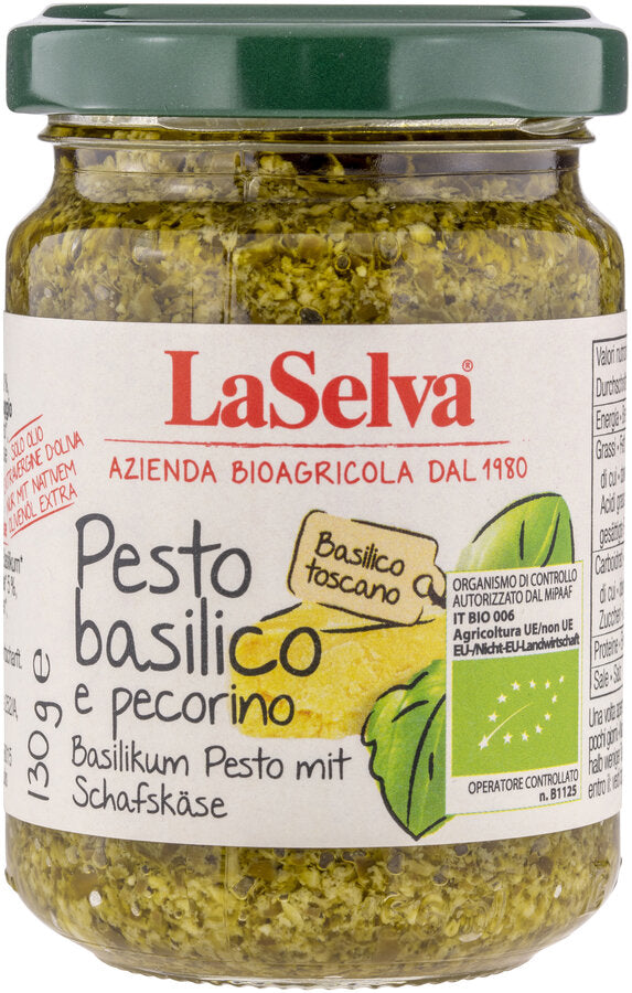 LA SELVA Basilikum Pesto mit Schafkäse - 130 g