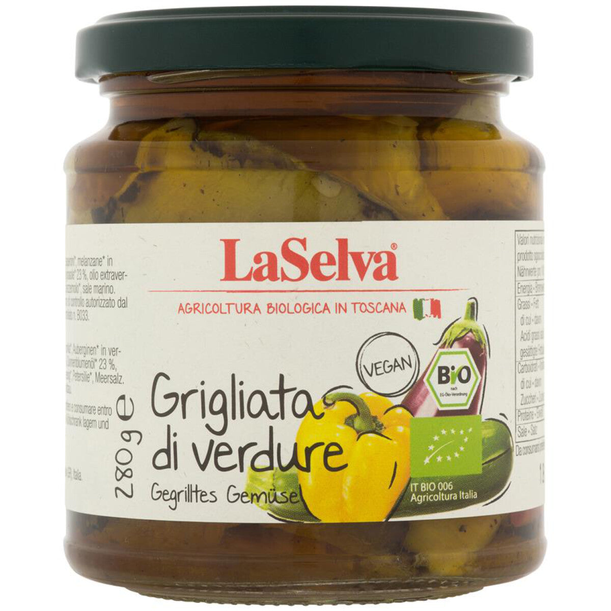 LA SELVA Gegrilltes Gemüse in Öl - 280 g