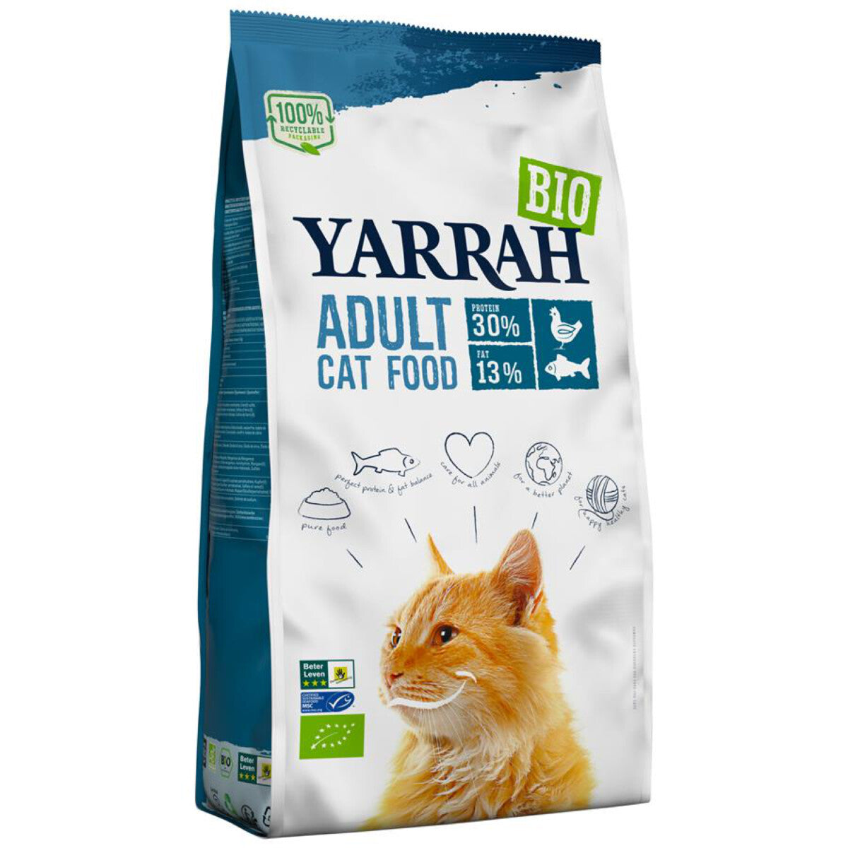 YARRAH Katzen Trockenfutter Huhn Fisch - 800 g