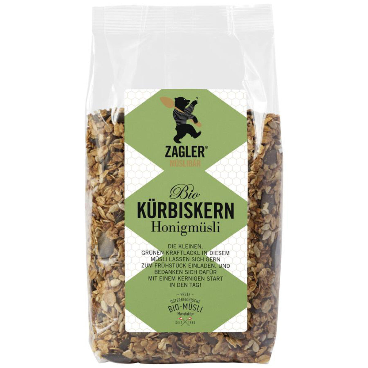 ZAGLER MÜSLIBÄR Kürbiskern-Honigmüsli - 500 g