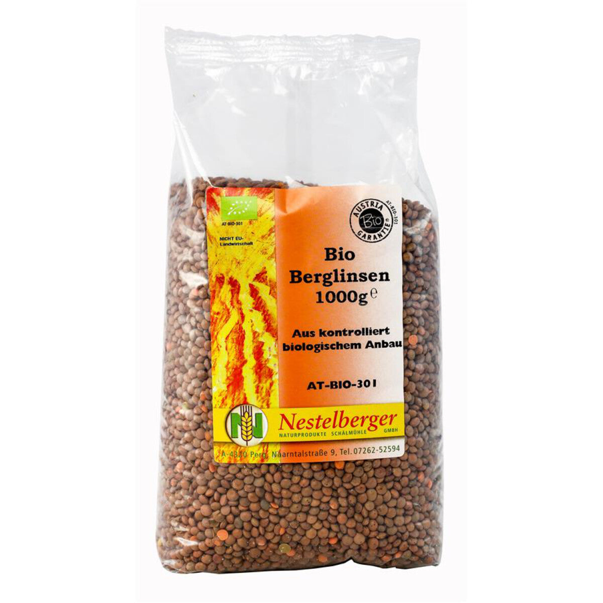 NESTELBERGER Berglinsen (braun) - 1 kg